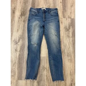 WHETHERLY Cooper High Rise Skinny Jeans Distressed Button Fly  Womens Size 29